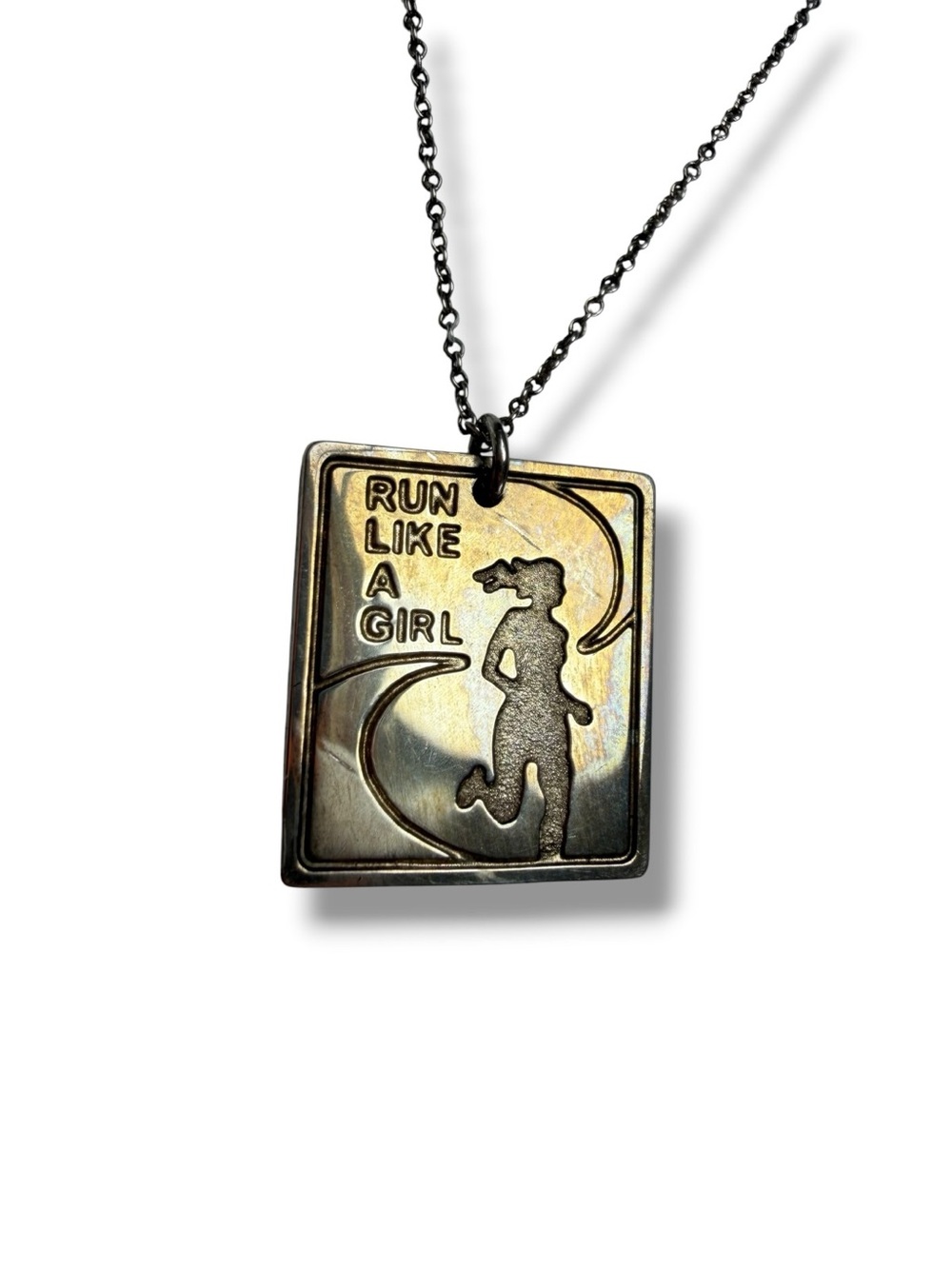 Tiffany & Co. Sterling Silver Nike2009 Womens Marathon "Run Like a Girl"Necklace